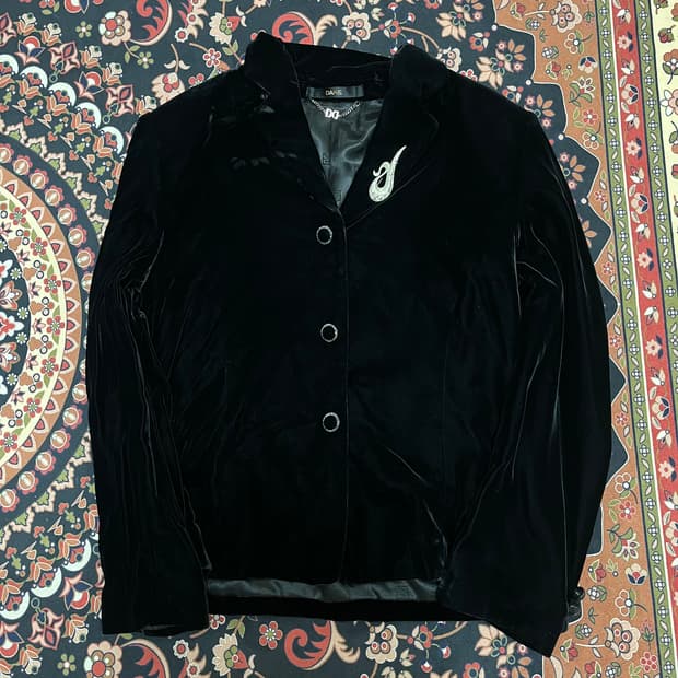 닥스 런던 여성 벨벳 싱글 블레이저 자켓 91-160