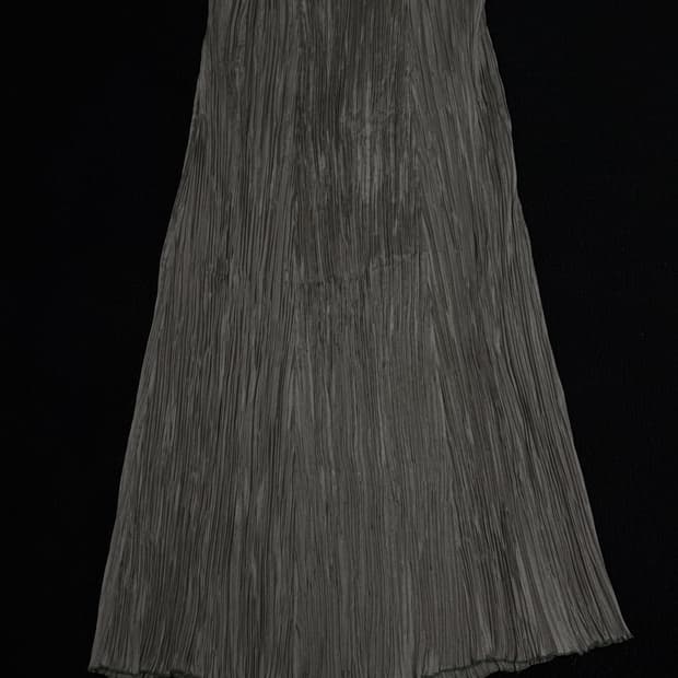 빈티지 플리츠 롱스커트 