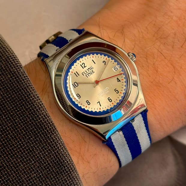 01년판) 빈티지 스와치 비비안 웨스트우드 콜라보 flying time