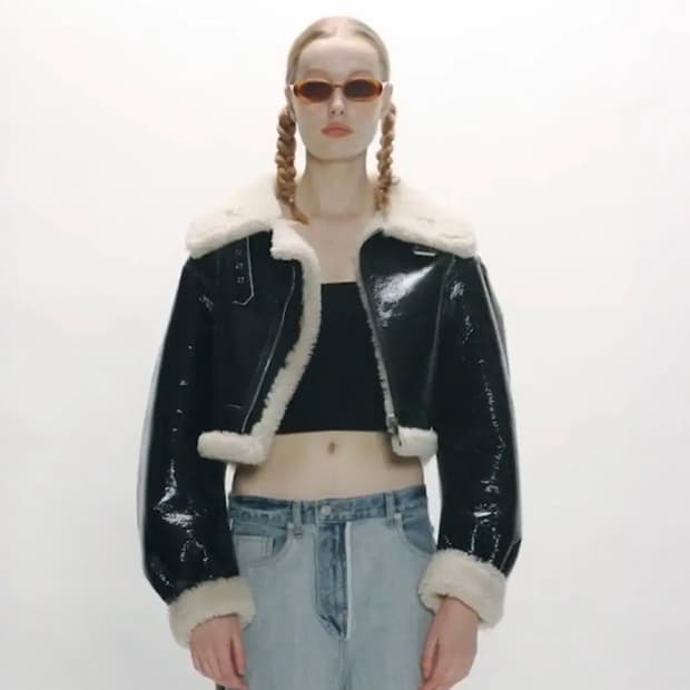 [정가152, 램스킨] 인스턴트펑크 보머 숏 무스탕 