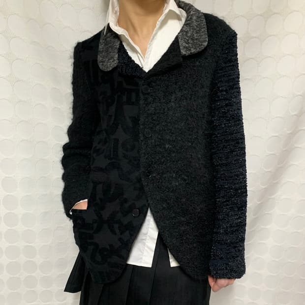 꼼데가르송 옴므 플러스 2012aw 런웨이 패치워크 자켓