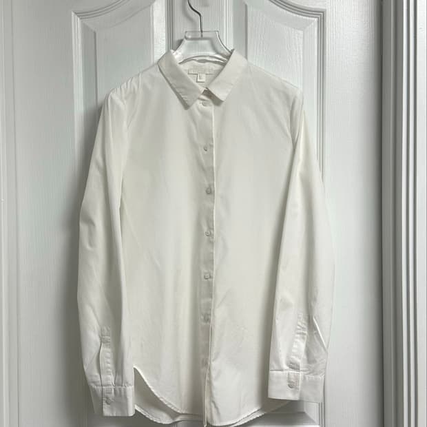 COS Cotton Poplin White Shirt