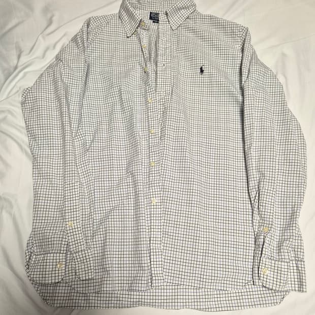 [110/2XL] 폴로 랄프로렌 정품 커스텀핏 깅엄 체크 셔츠 남방