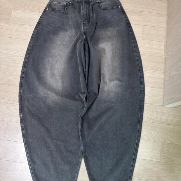 투븐 로맨 워싱 와이드 데님팬츠