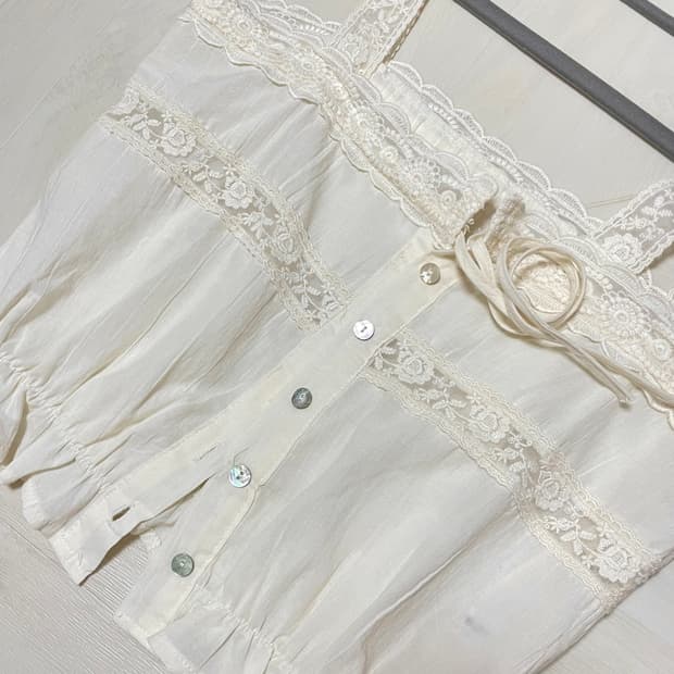 빈티지 나시블라우스 모리걸 히메갸루