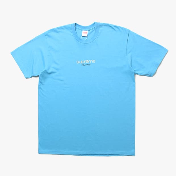  SUPREME "Sky-Blue T-Shirts"