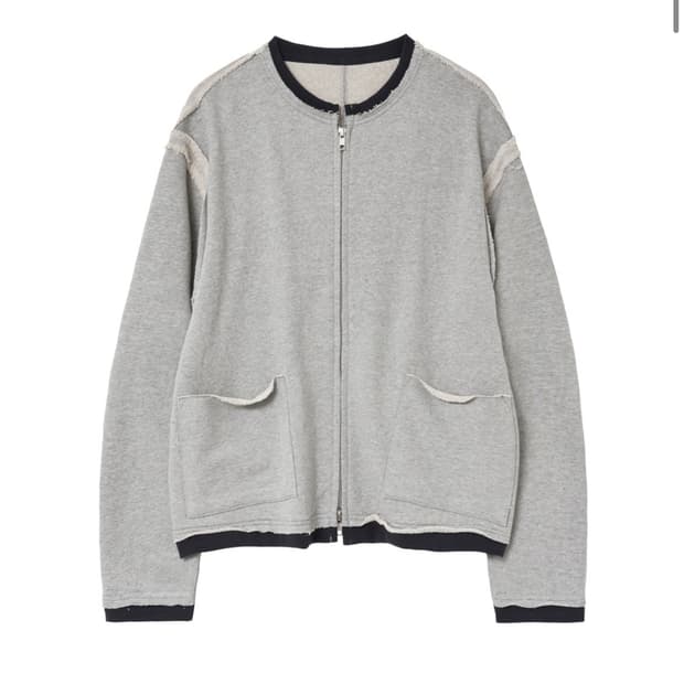 해칭룸 링거 가디건 멜란지 그레이