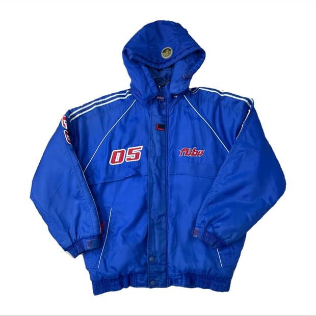 Fubu 누빔 패딩점퍼 블루 L