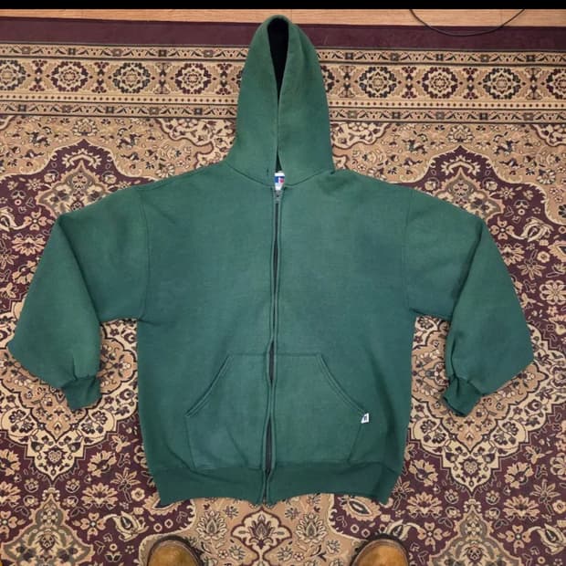 90s 빈티지 러셀 후드집업 L