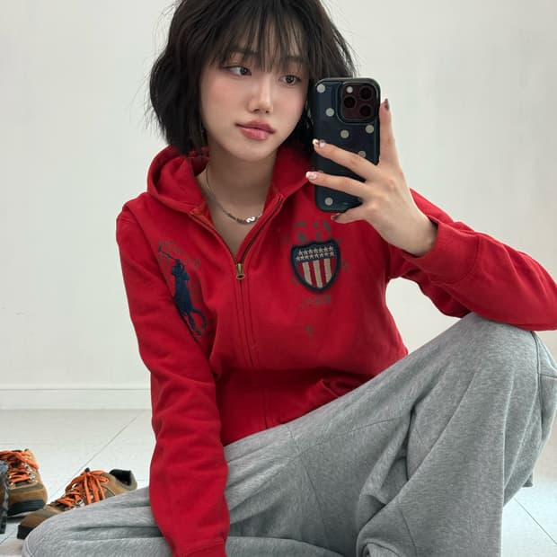 폴로 랄프로렌 빅포니 성조기 후드집업