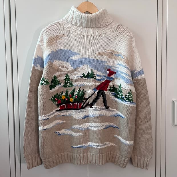 (Rare) Liz claiborne 눈썰매 소년 목폴라 니트 