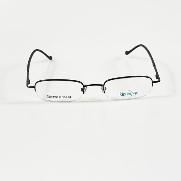 90s KIPLING 키플링 블랙 반무테 스퀘어 빈티지 안경