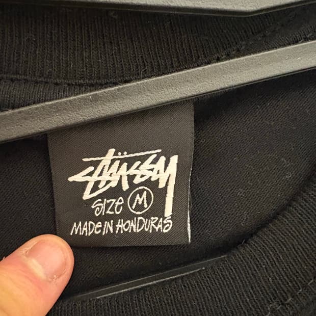 스투시 블랙 긴팔티 M