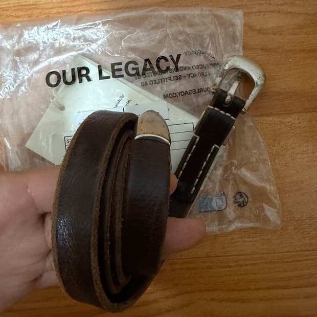 L.89 / our legacy 2cm belt brwon
