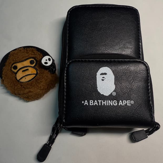 [예약할인] 최저가 베이프 블랙 크로스백 + 마일로 동전지갑 bape