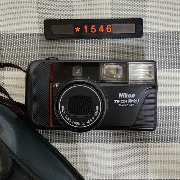 니콘 TW 줌 35-80mm 데이터백 필름카메라 파우치포함