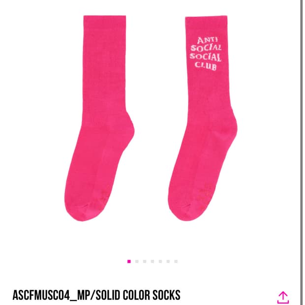 안티 소셜소셜 클럽 양말