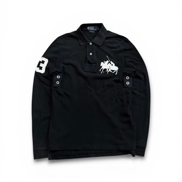 폴로 랄프로렌 추격자 더블포니 롱슬리브 폴로셔츠