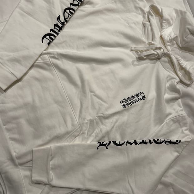 크롬하츠 버티컬로고 후드 L, XL