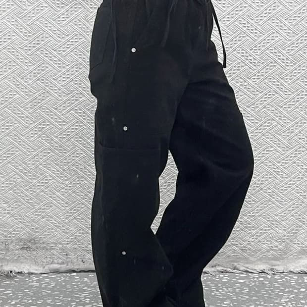 다이애그널 러블리힙 리본스트랩 카고팬츠 M C08829