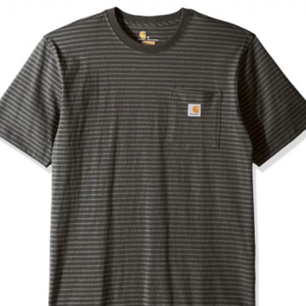 칼하트 스트라이프 반팔 티셔츠