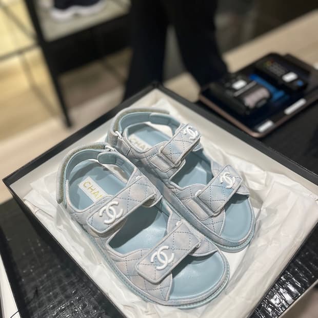 샤넬 벨크로 샌들 35.5