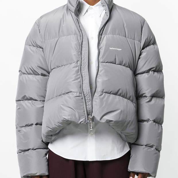 발렌시아가 C컬 패딩 그레이