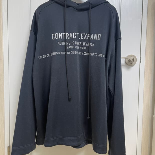 준지 오버핏 후드티 레터링 스트릿갬성M(105-110)