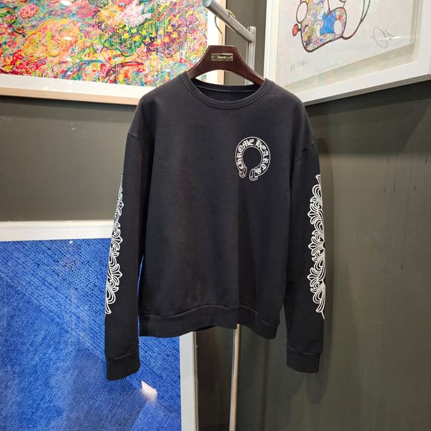 크롬하츠 홀스 슈 스웨트셔츠/맨투맨 ( 기모 )