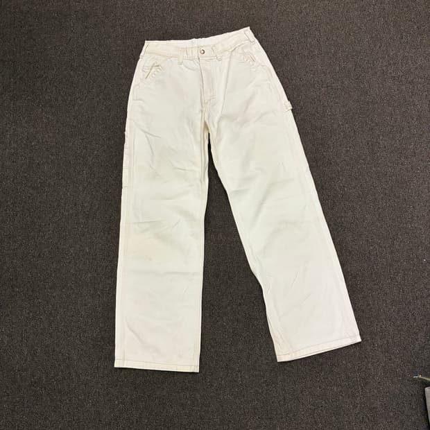 31x33)Lee 빈티지 여성 화이트 데님팬츠