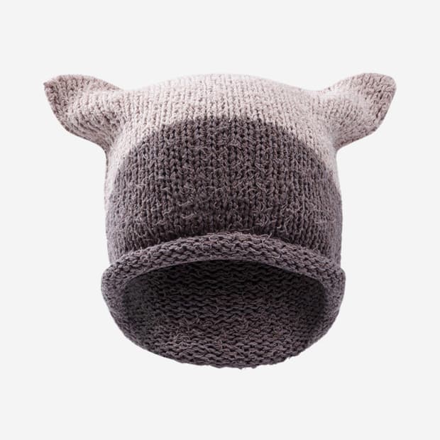 코이세이오 스퀘어 비니 Square Beanie 퍼플 그레이