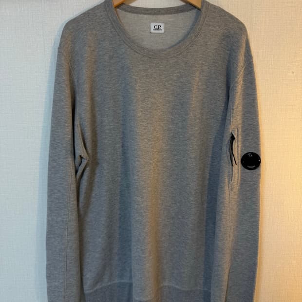 [2XL]CP컴퍼니 렌즈 와펜 코튼 맨투맨 그레이