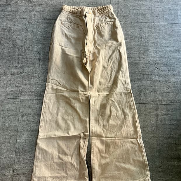 일본빈티지 Simplelife 핀터깔y2k 고딕펑크보헤미안 부츠컷팬츠