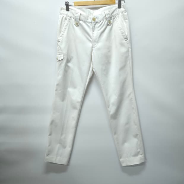 캘러웨이 컬렉션 남성 화이트 플랩 포켓 면바지 (30)