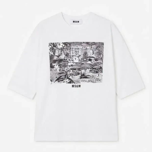 MSGM 밀라노 프린팅 반팔티 XS