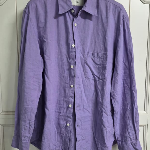 이얼즈어고 린넨 포이카 셔츠 라벤더 S(1) 사이즈