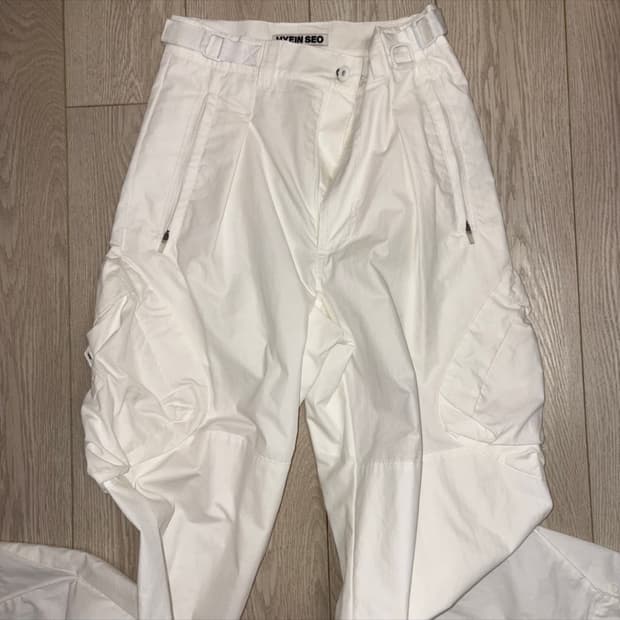 혜인서 밀리터리 카고팬츠 화이트