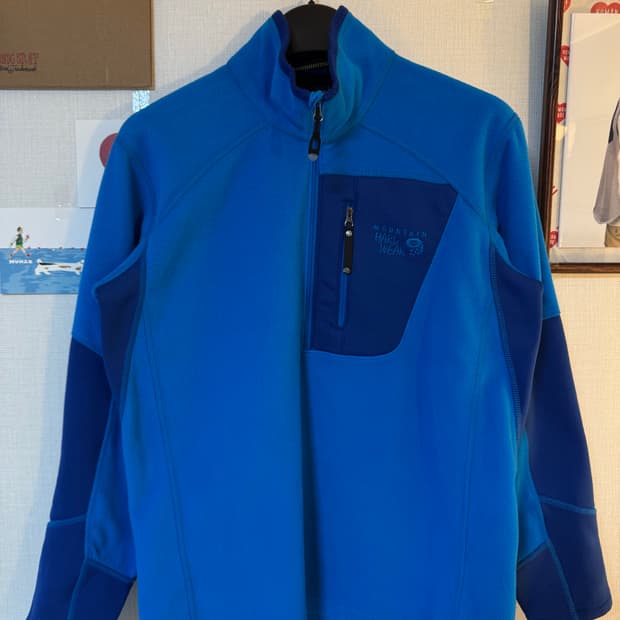 [M]마운틴 하드웨어 폴라텍 플리스 하프집업 블루