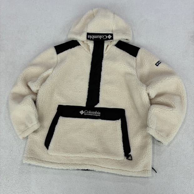 컬럼비아 후리스 풀오버 아이보리