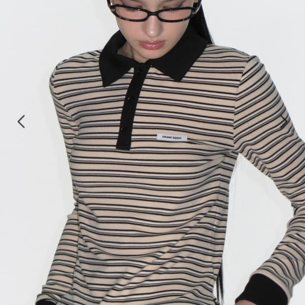 CRANK MULTI STRIPED POLO SHIRTS_IVORY