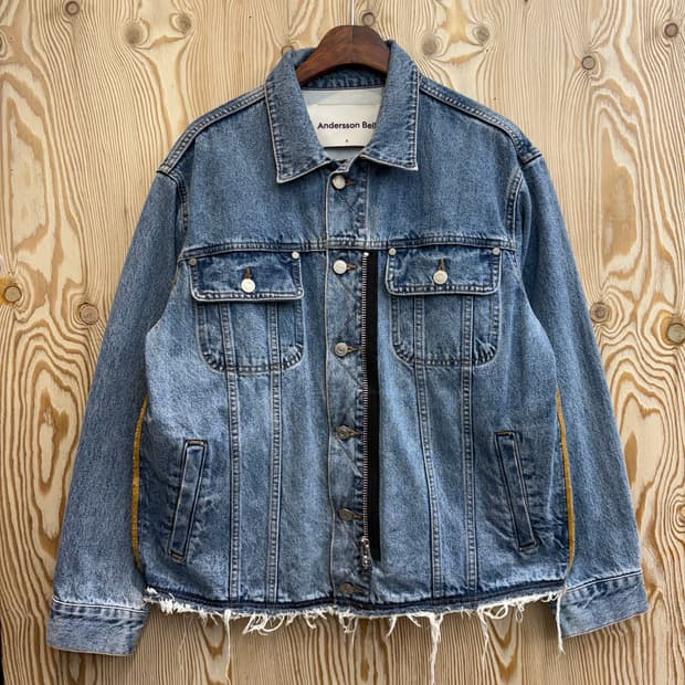 앤더슨벨 투웨이 데미지 데님자켓