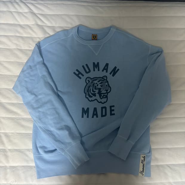 휴먼메이드 츠리아미 스웨트셔트 블루 맨투맨 xl