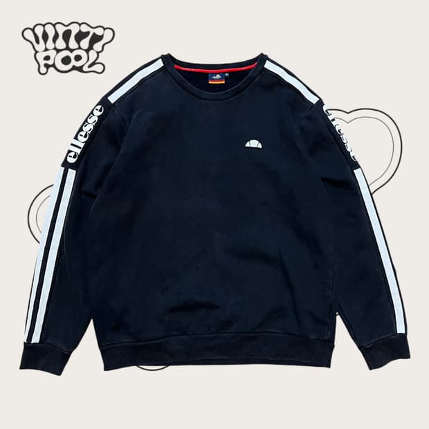 ellesse 엘레쎄 사이드라인 맨투맨 XL 블랙
