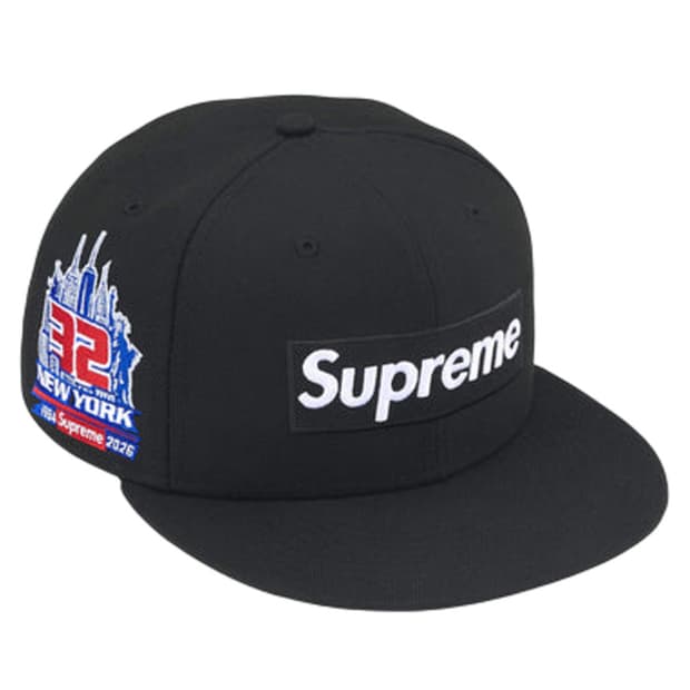 슈프림 샵 박스 로고 뉴에라 블랙 뉴욕 - 26SS (7-5/8)