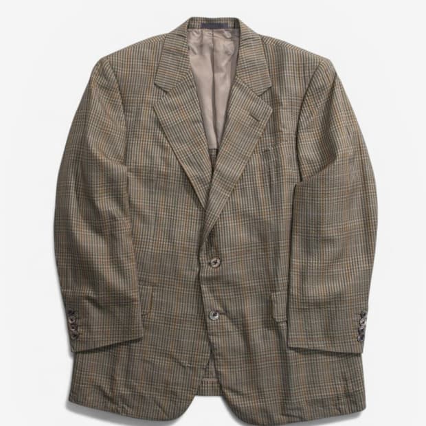 O-0294 90s Burberry Pure Silk Jacket