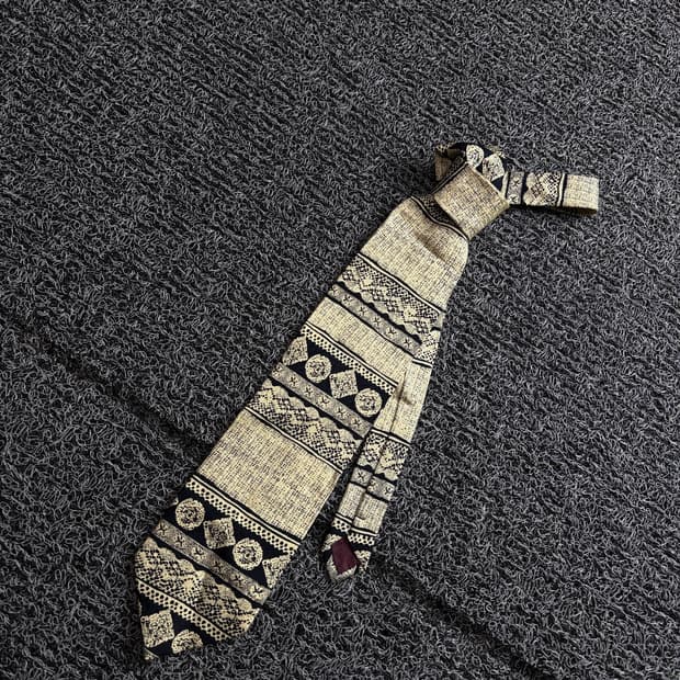 파올로 구찌 아카이브 패턴 넥타이 3543