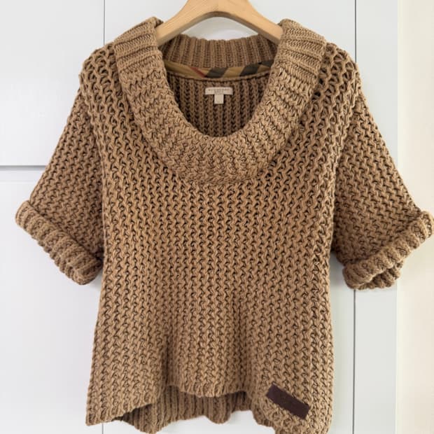 버버리 브릭 반팔 니트