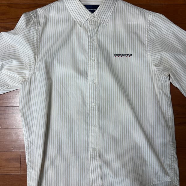 디스이즈네버댓 dsn striped shirt beige