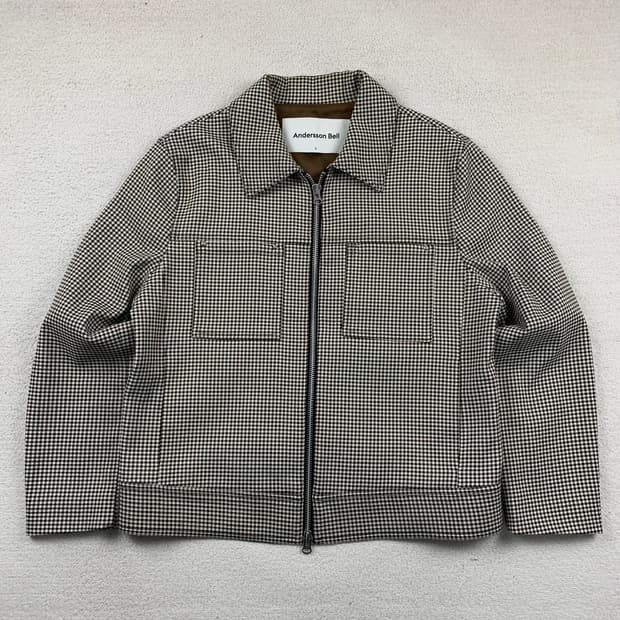 앤더슨벨 토마스 체크 스터드 자켓 