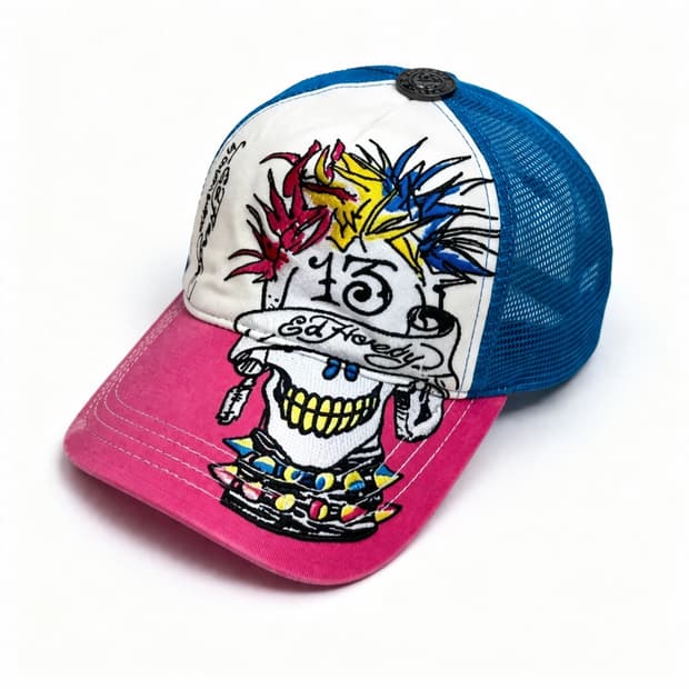 🩷Ed Hardy 에드하디 빈티지 모자🩵 볼캡 메쉬캡